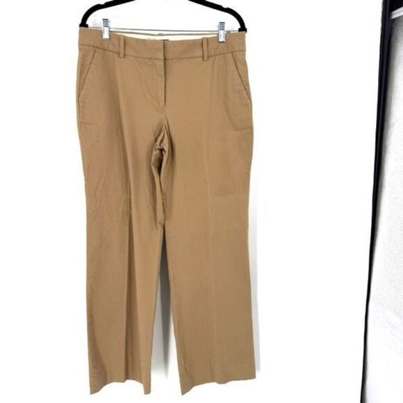 J. Crew women’s City Fit Broken-In Chino Bootcut Pants Size 10 Short Tan - Picture 2 of 11
